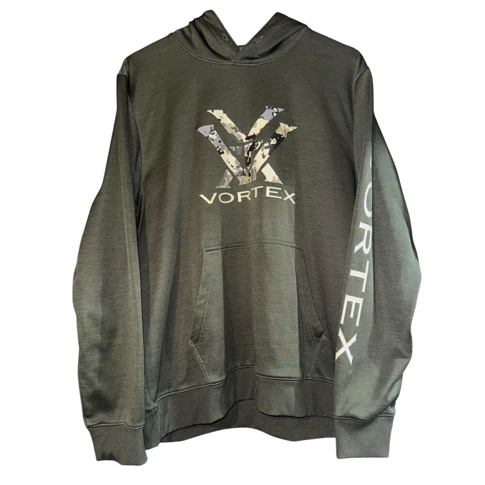 Vortex Optics Camo Hoodie Men's XL Pullover Green Sweatshirt‎ Hunting Outdoor